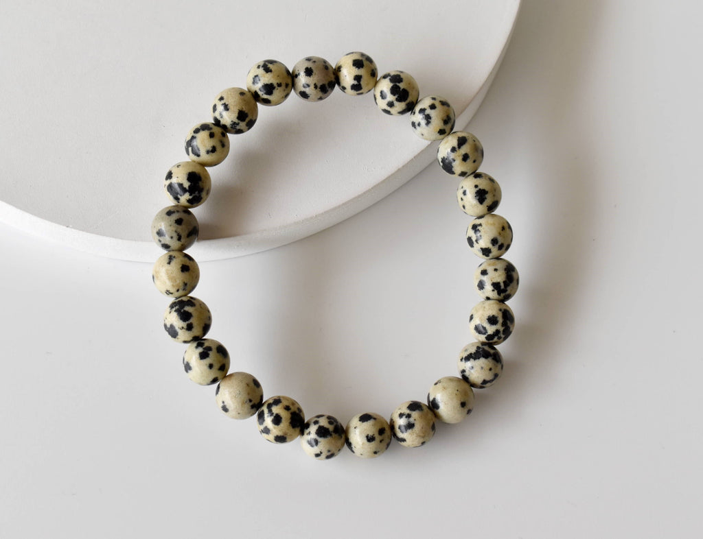 Dalmatian Jasper | Gemstone Bracelet: 6mm