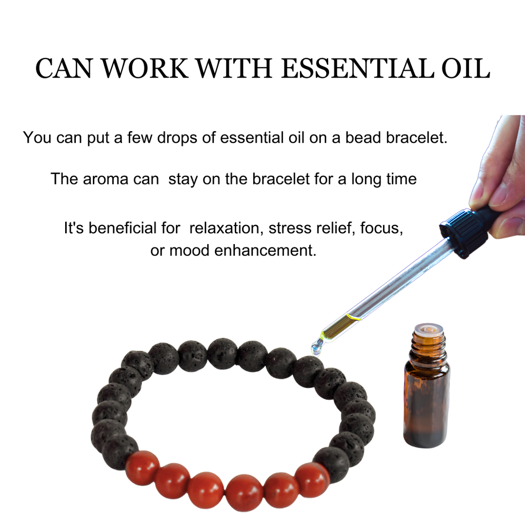 Lava Diffuser | Lava with 7 Chakra | Aromatherapy bracelets