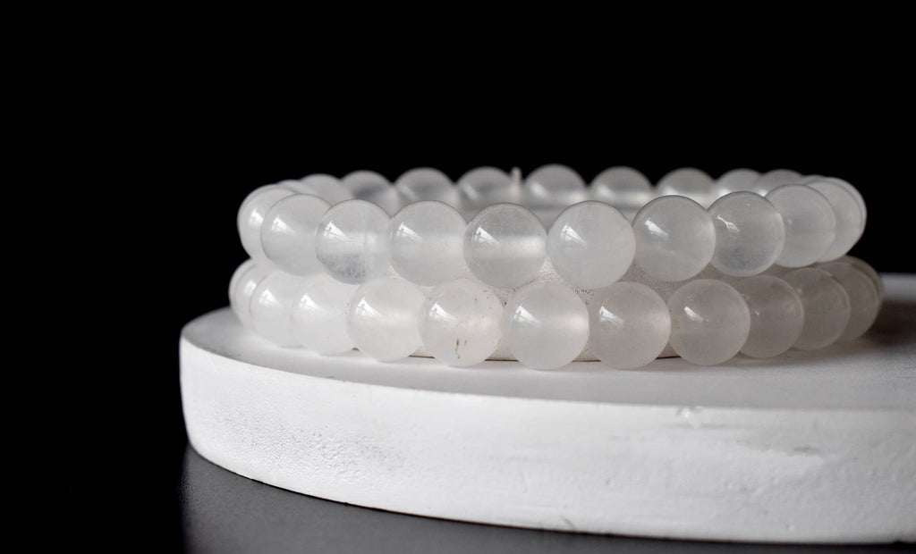 White Agate | Crystal Healing Bracelets: 6mm