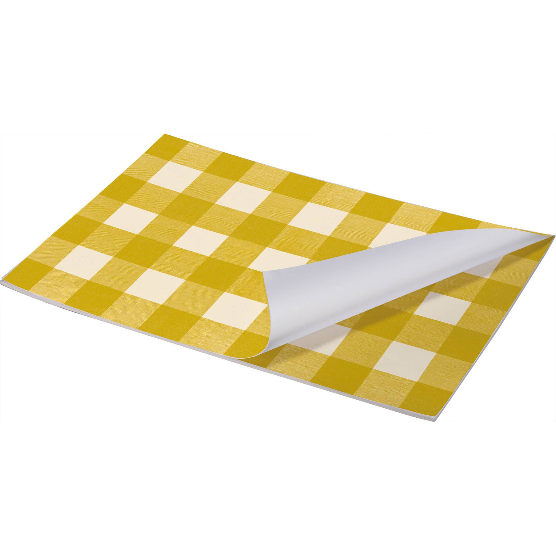 Gold Buffalo Check Paper Placemat Pad