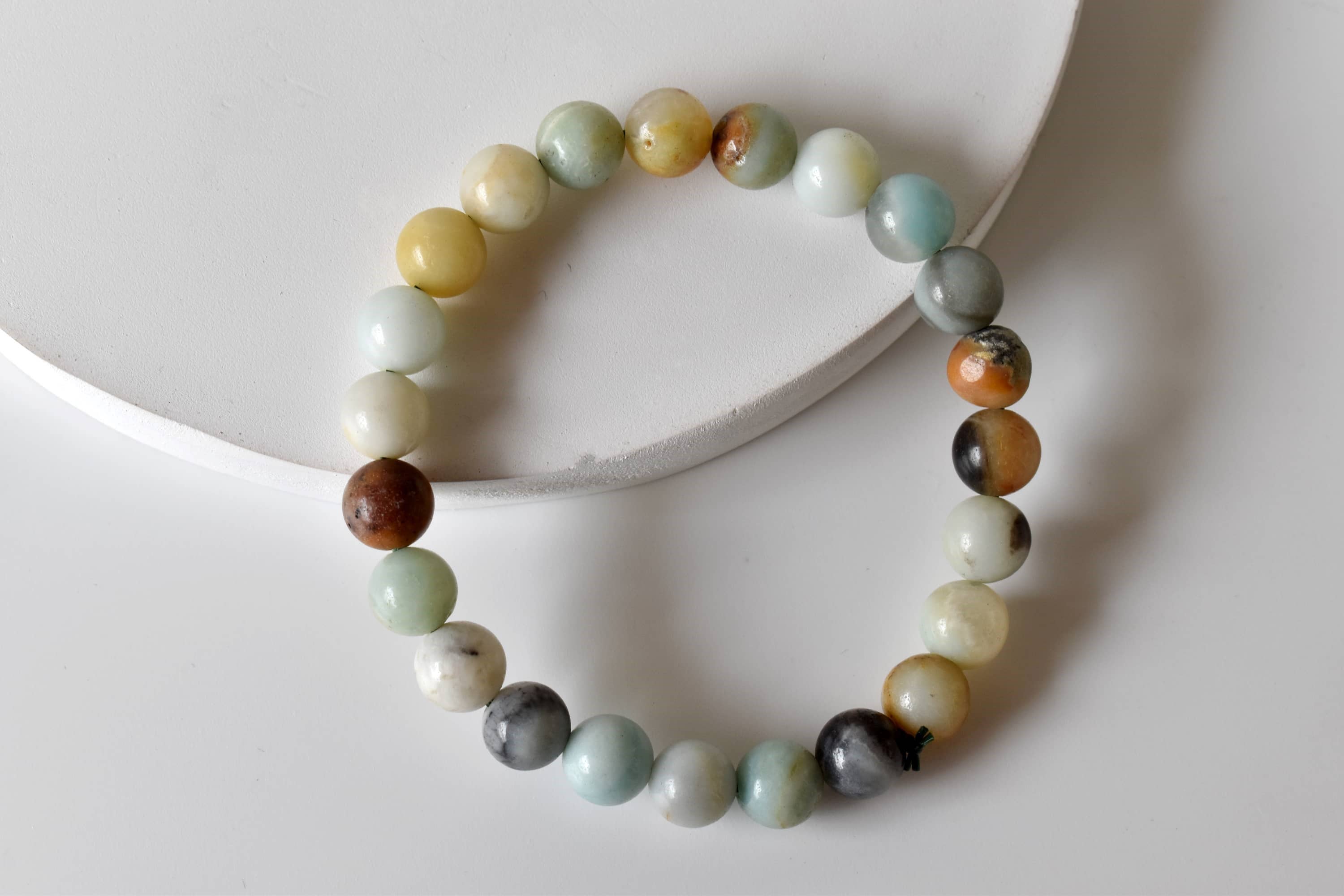 Multi Amazonite | Gemstone Bracelet: 6mm