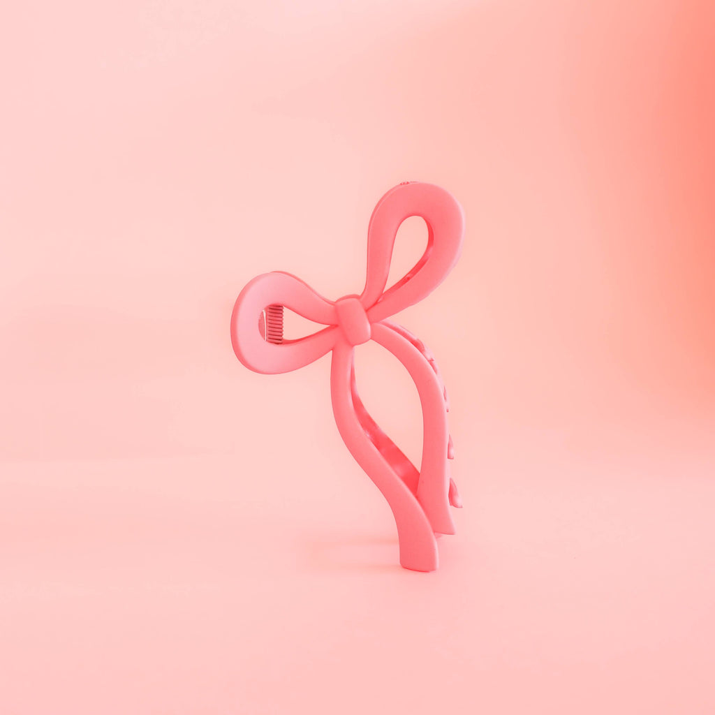 Charming Bow Hair Clip: Cream