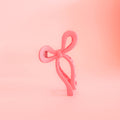 Charming Bow Hair Clip: Pink