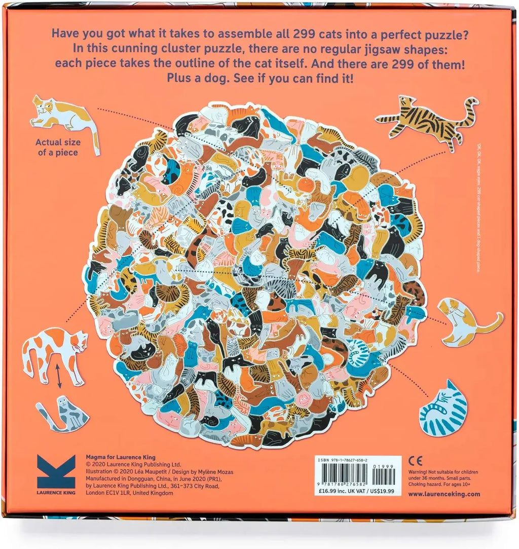 299 Cats (and a Dog) 300 Piece Cluster Puzzle