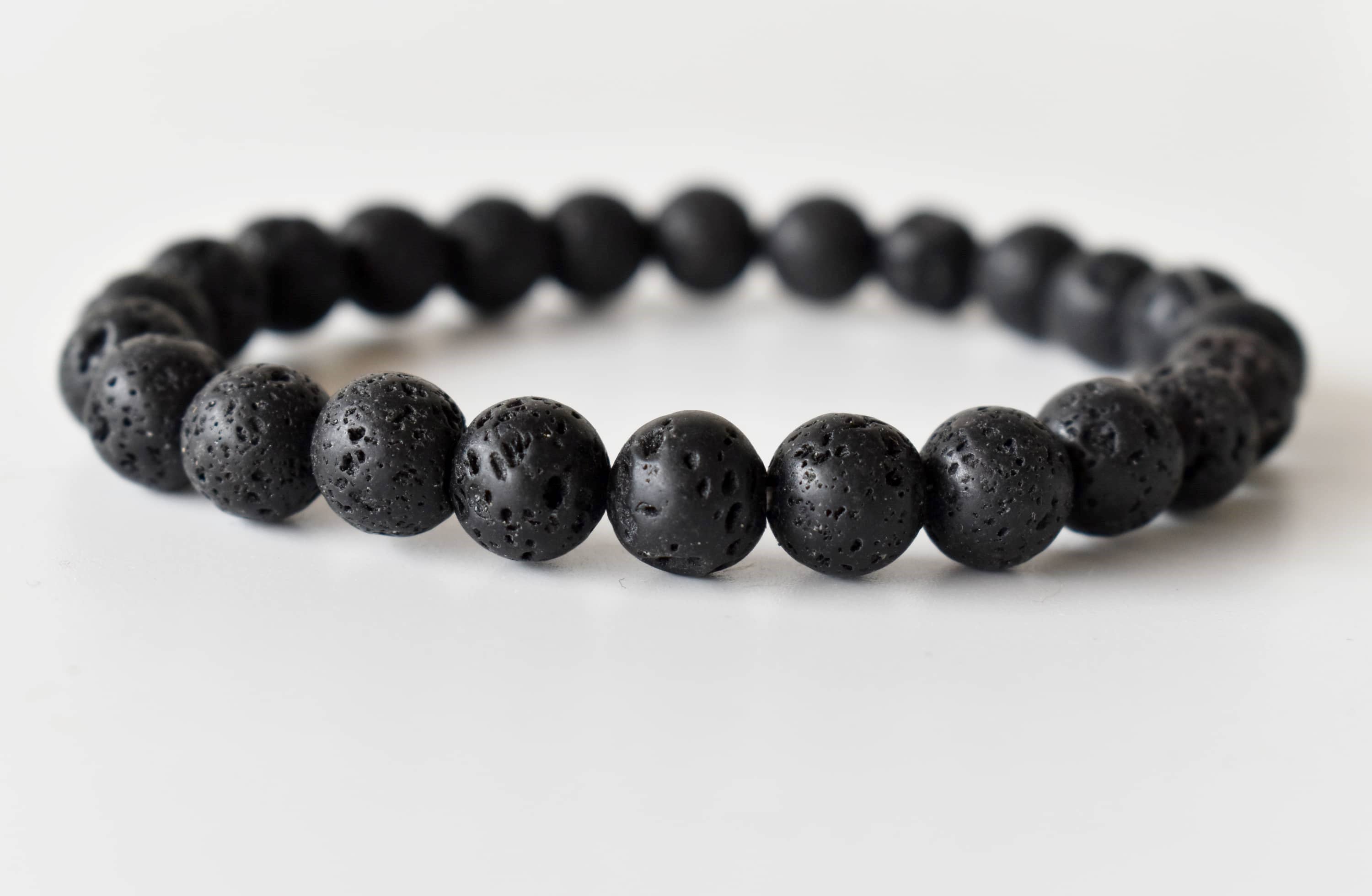 Lava Bracelet | Healing Gemstone Bracelet: 8mm