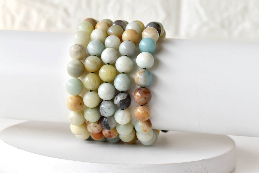 Multi Amazonite | Gemstone Bracelet: 8mm