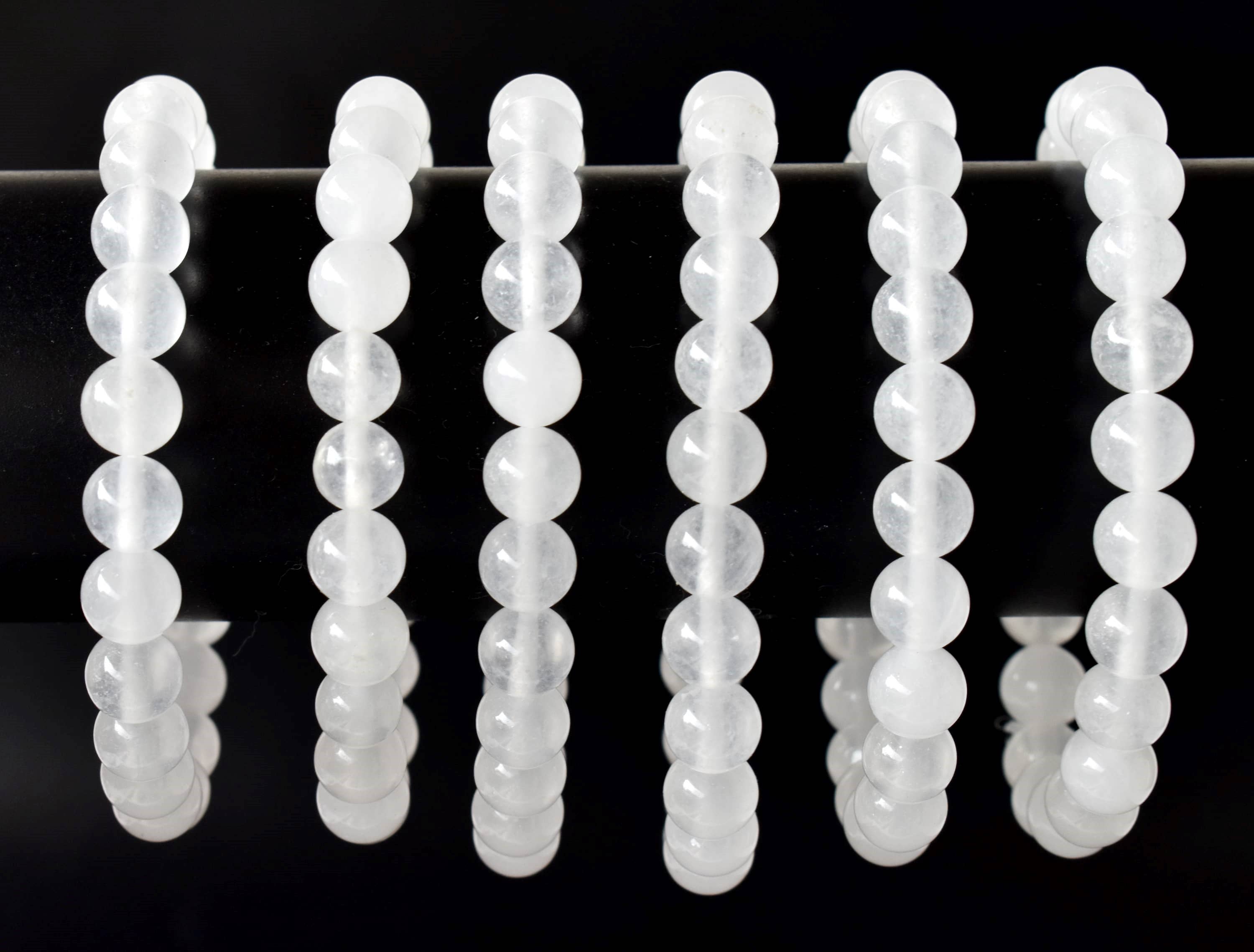 White Agate | Crystal Healing Bracelets: 6mm