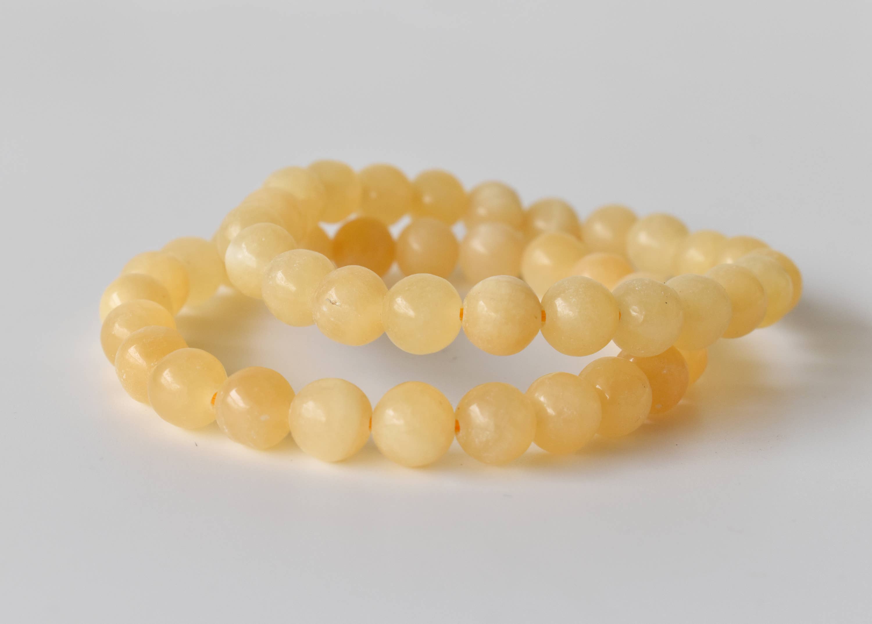 Honey Calcite | Gemstone Bracelet: 6mm