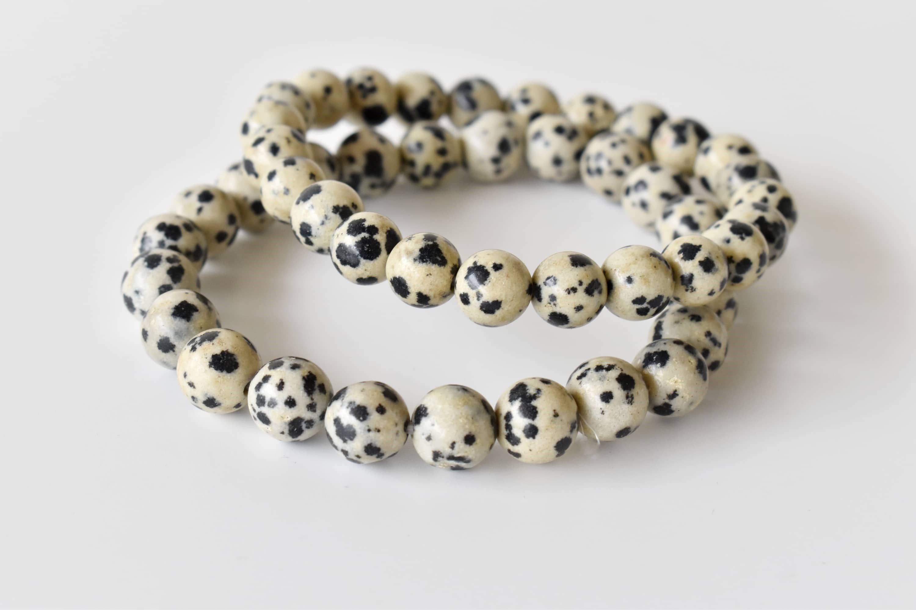 Dalmatian Jasper | Gemstone Bracelet: 6mm