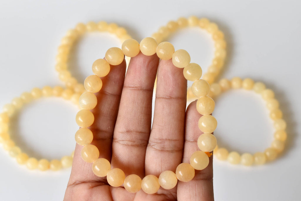 Honey Calcite | Gemstone Bracelet: 6mm