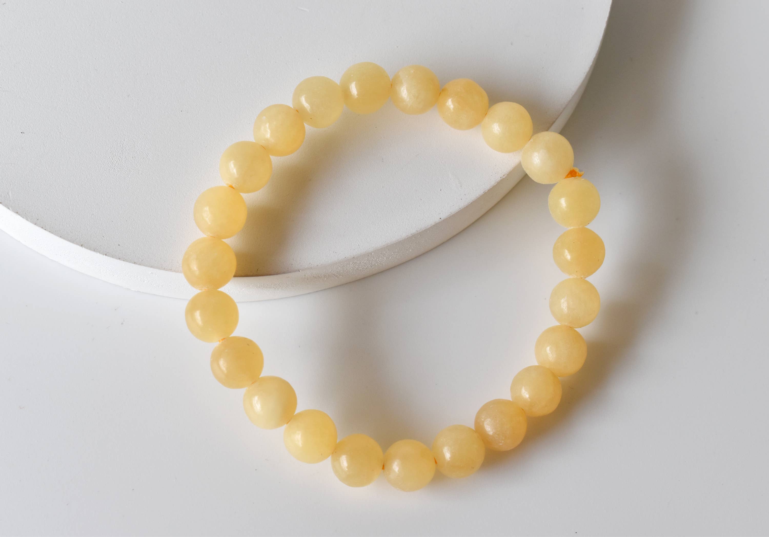 Honey Calcite | Gemstone Bracelet: 6mm