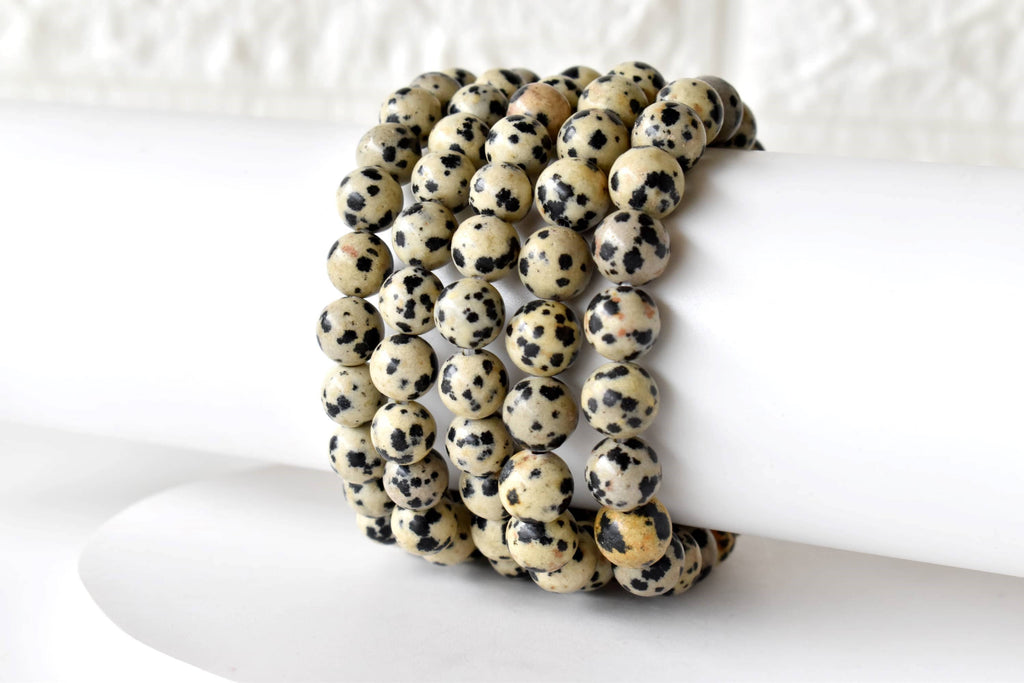 Dalmatian Jasper | Gemstone Bracelet: 6mm