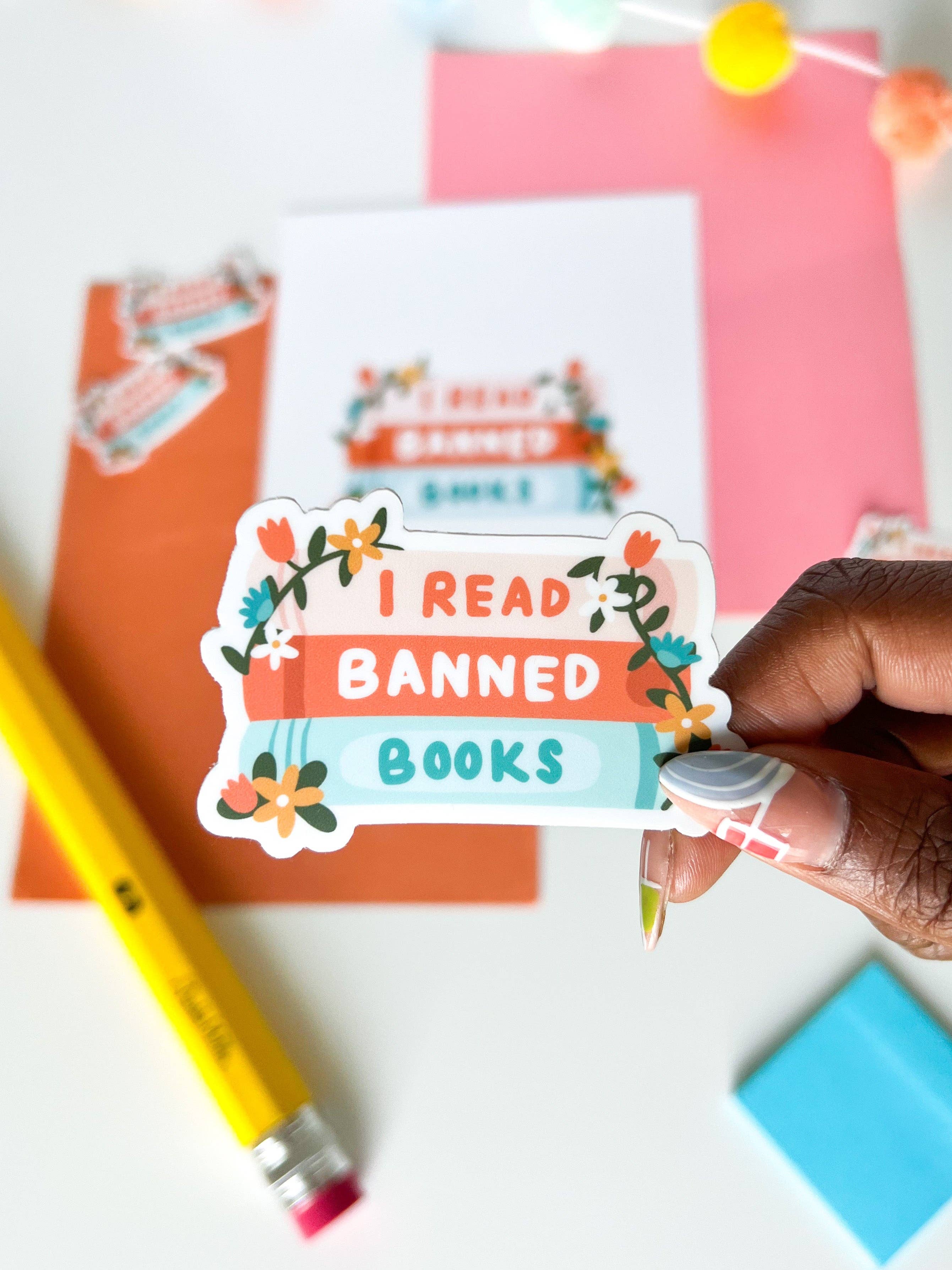 I Read Banned Books Sticker