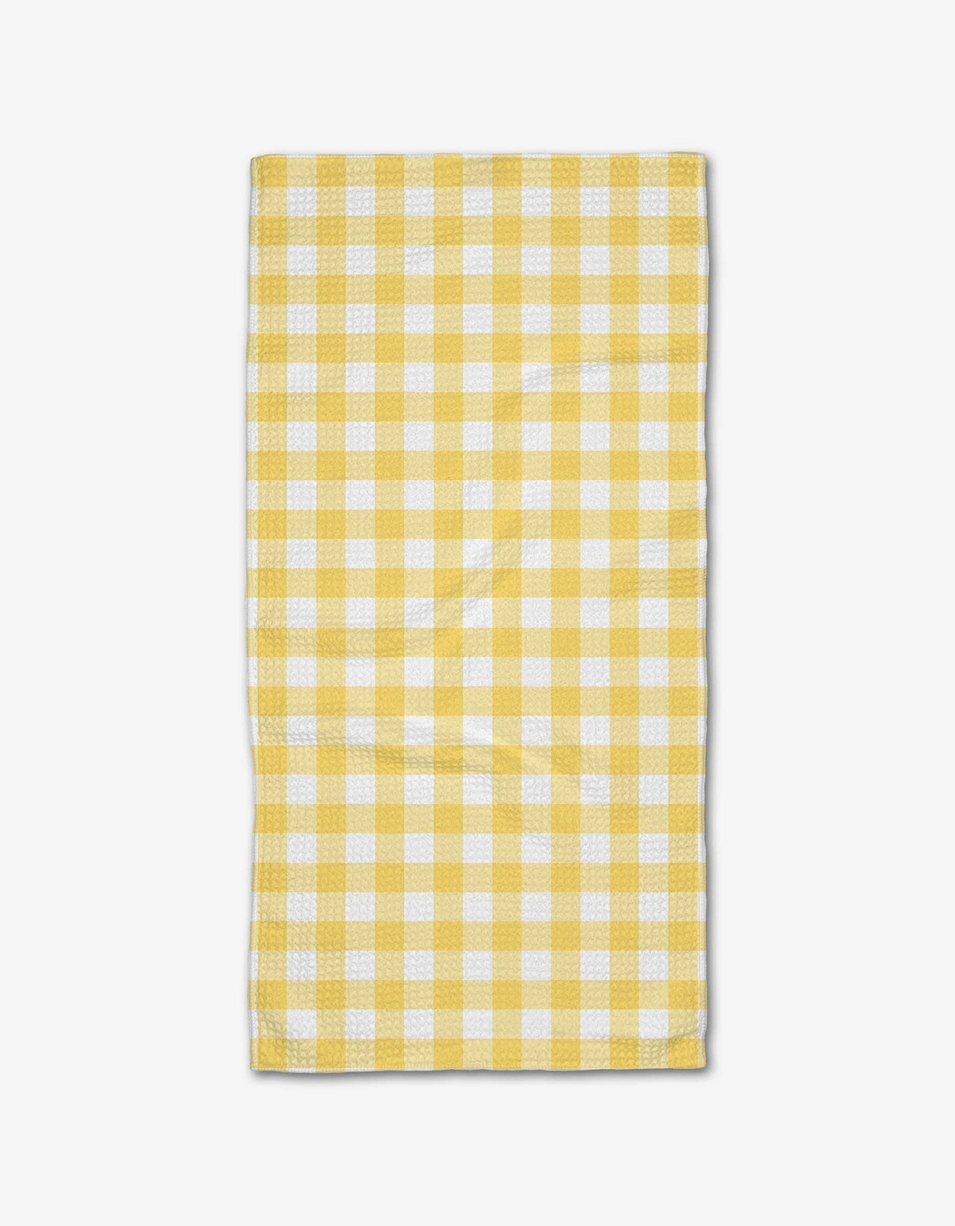 Lemon Gingham Bar Towel