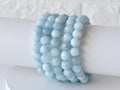 Aquamarine | Gemstone Bracelet: 6mm