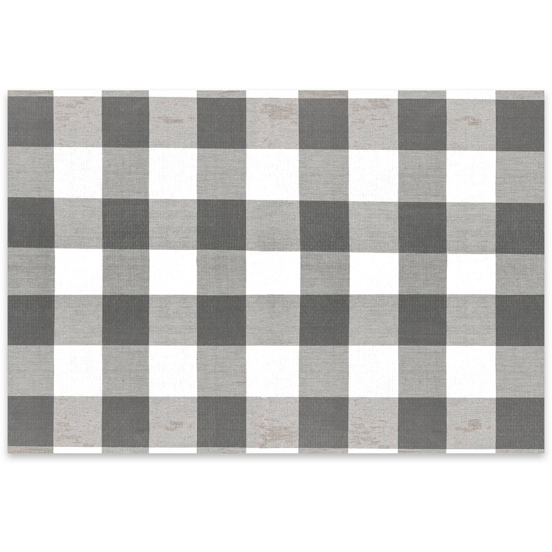 Gray Buffalo Check Paper Placemat Pad