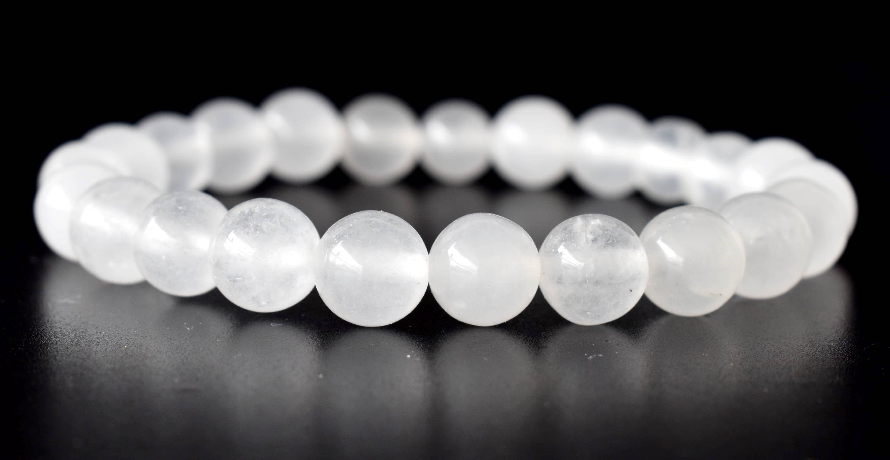 White Agate | Crystal Healing Bracelets: 6mm