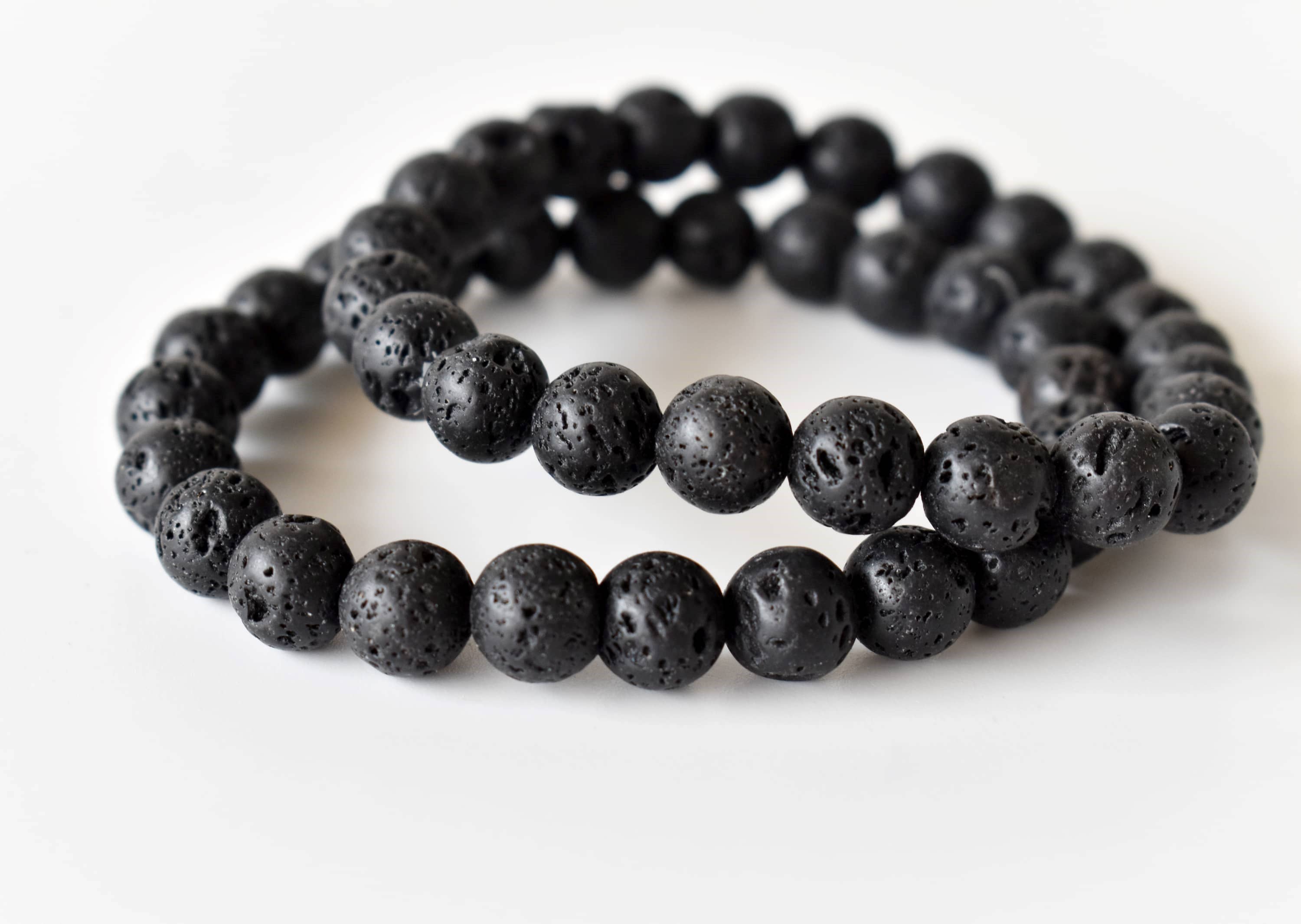 Lava Bracelet | Healing Gemstone Bracelet: 8mm
