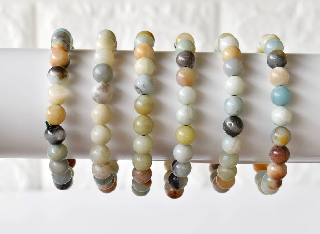 Multi Amazonite | Gemstone Bracelet: 6mm