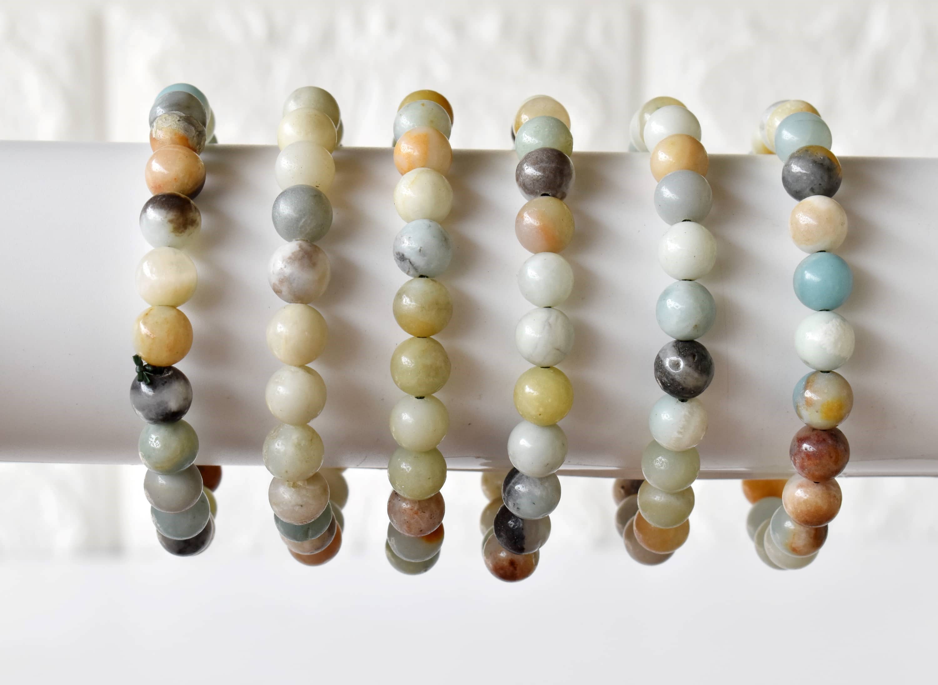 Multi Amazonite | Gemstone Bracelet: 8mm