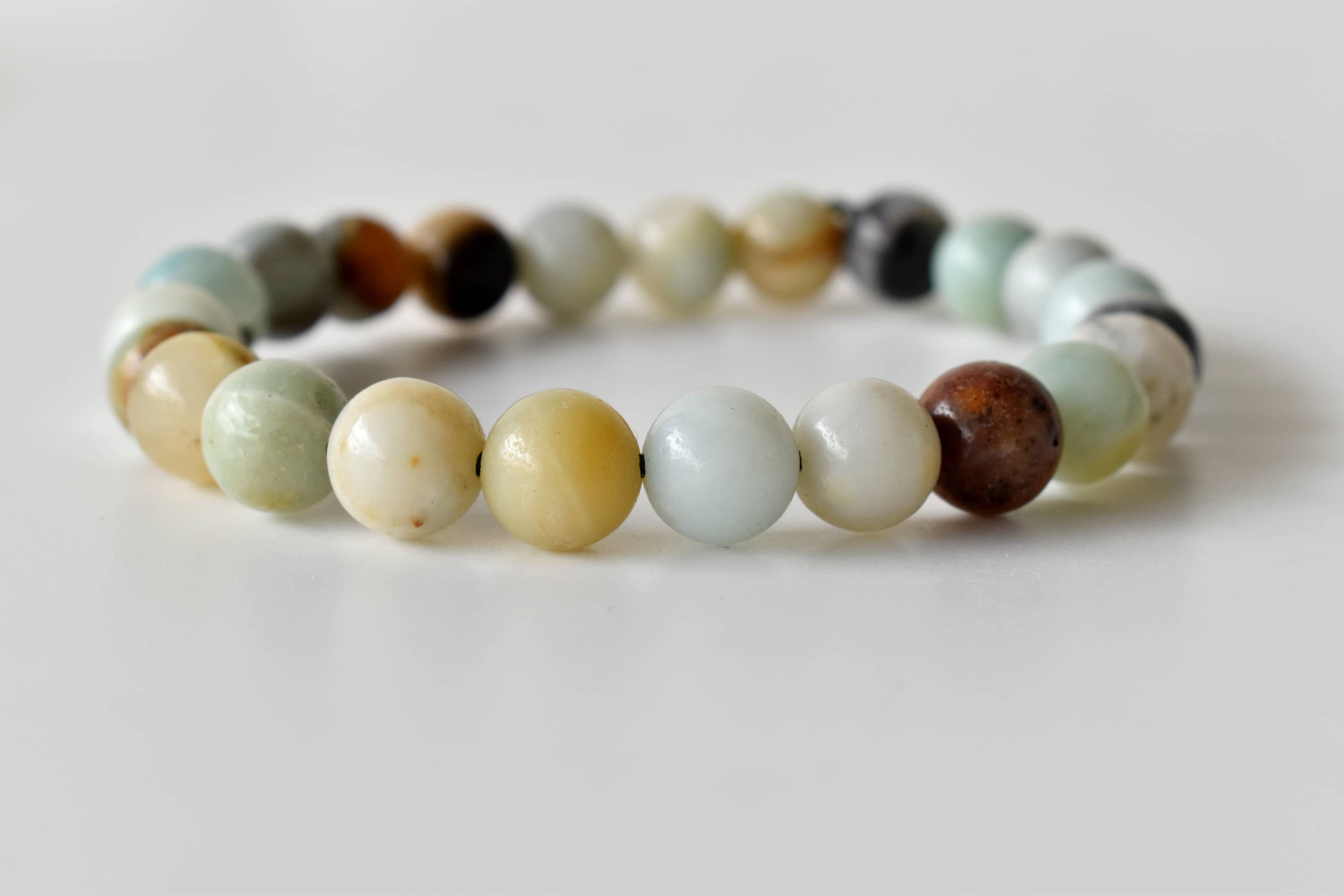 Multi Amazonite | Gemstone Bracelet: 8mm