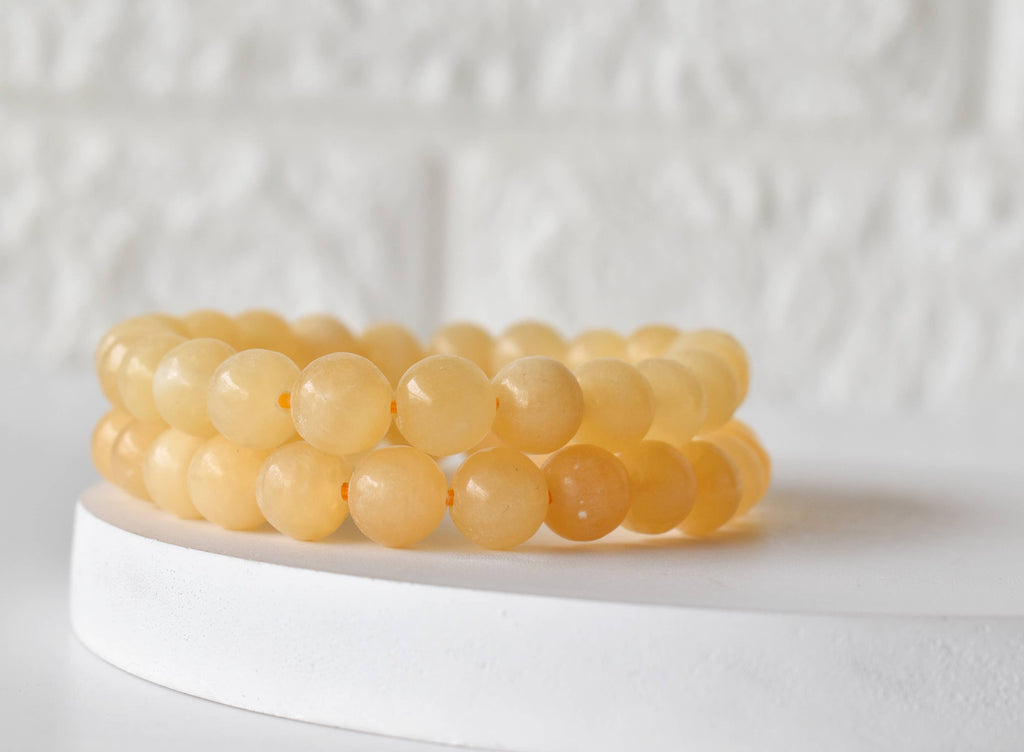 Honey Calcite | Gemstone Bracelet: 6mm