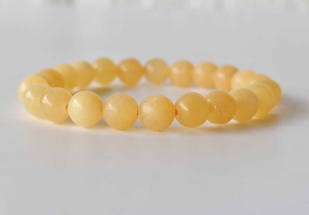 Honey Calcite | Gemstone Bracelet: 6mm