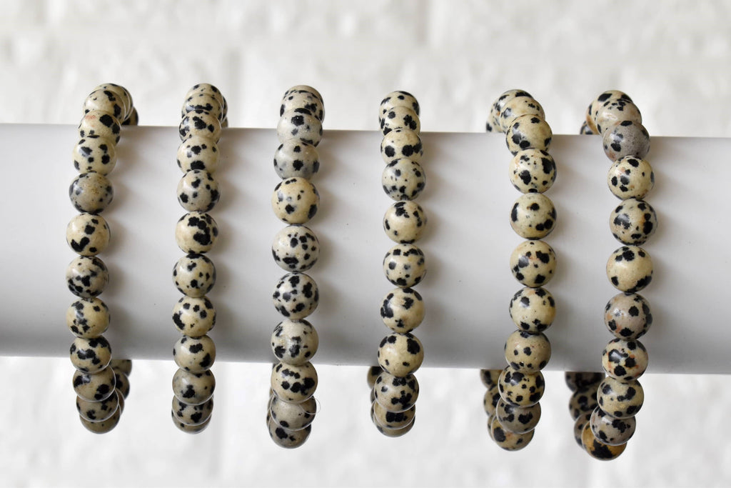 Dalmatian Jasper | Gemstone Bracelet: 6mm