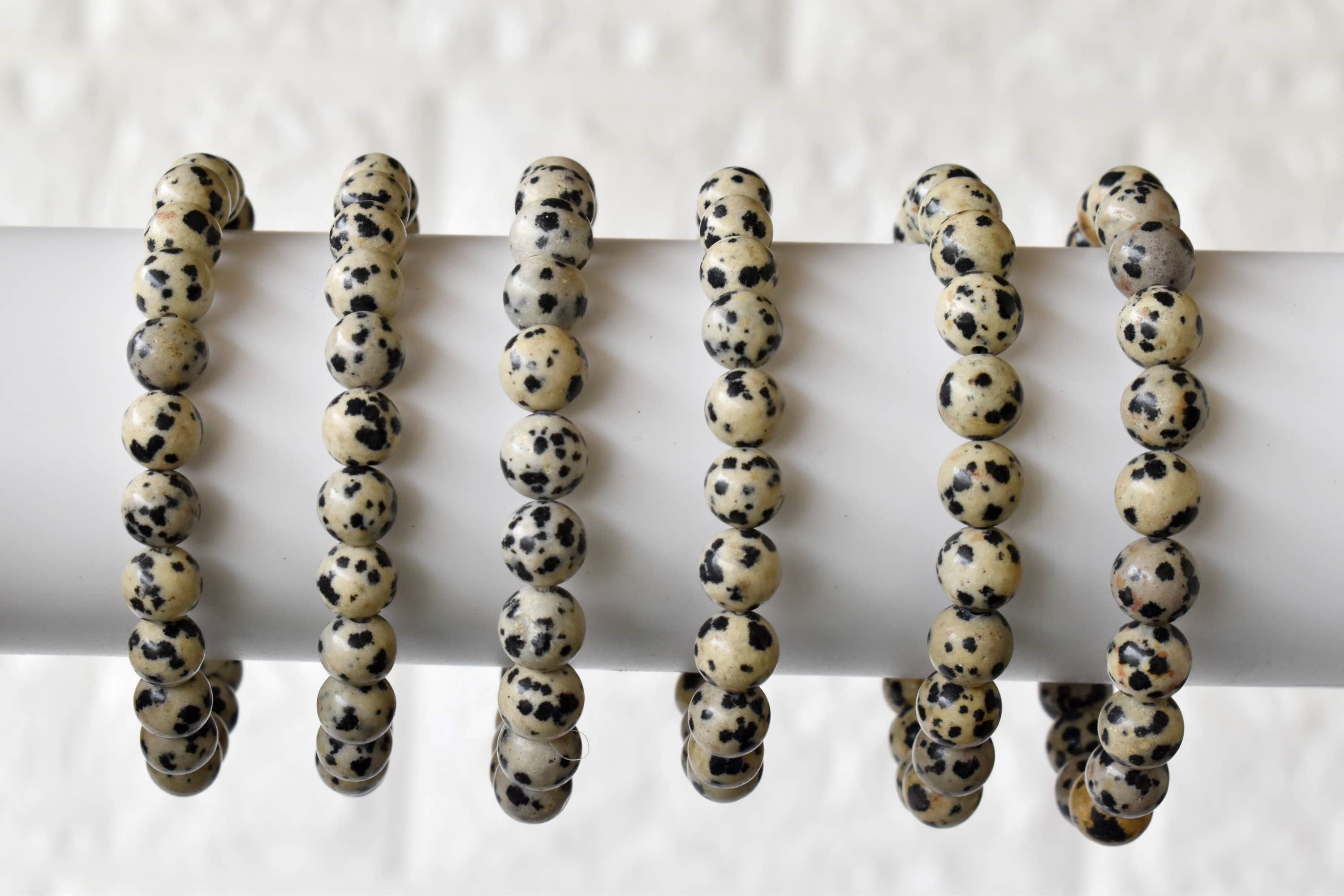 Dalmatian Jasper | Gemstone Bracelet: 6mm