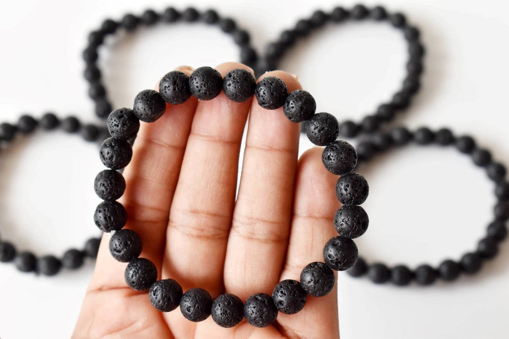 Lava Bracelet | Healing Gemstone Bracelet: 8mm