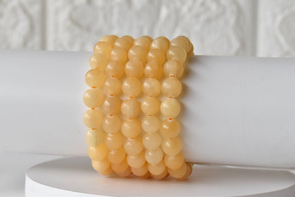 Honey Calcite | Gemstone Bracelet: 6mm