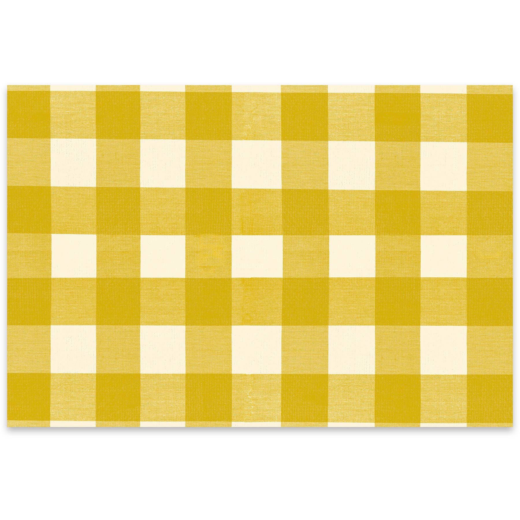 Gold Buffalo Check Paper Placemat Pad
