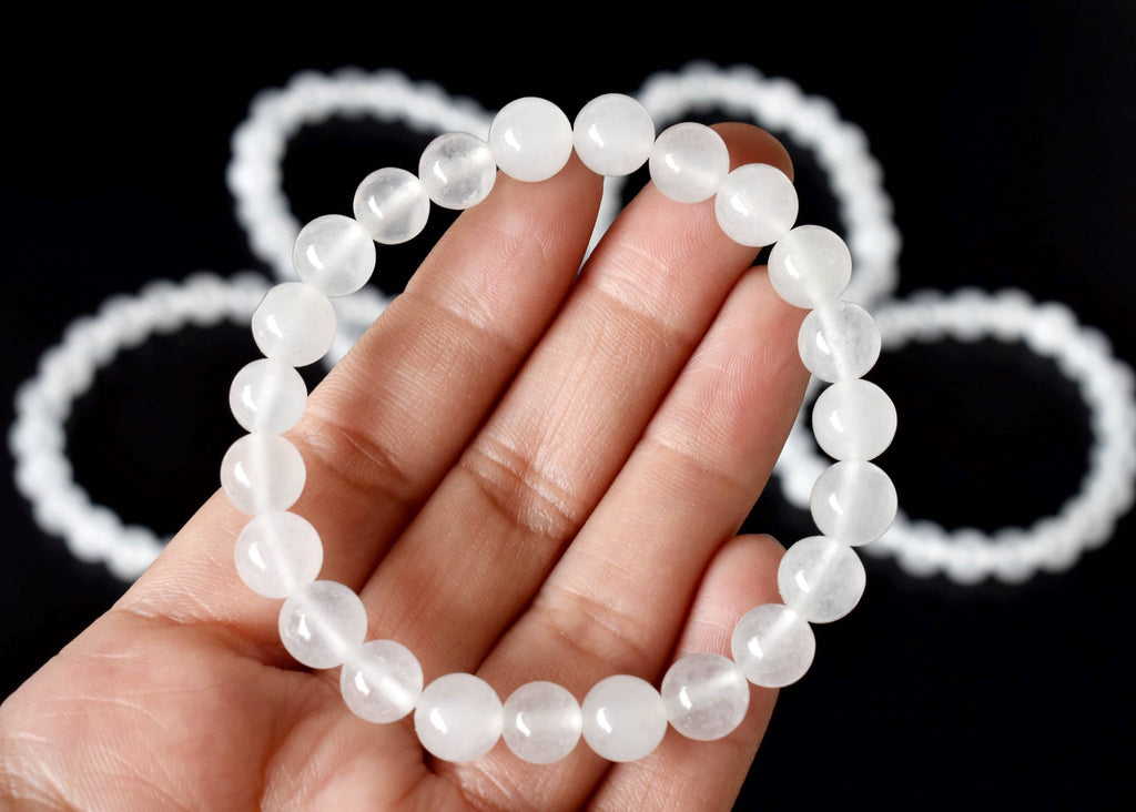 White Agate | Crystal Healing Bracelets: 6mm