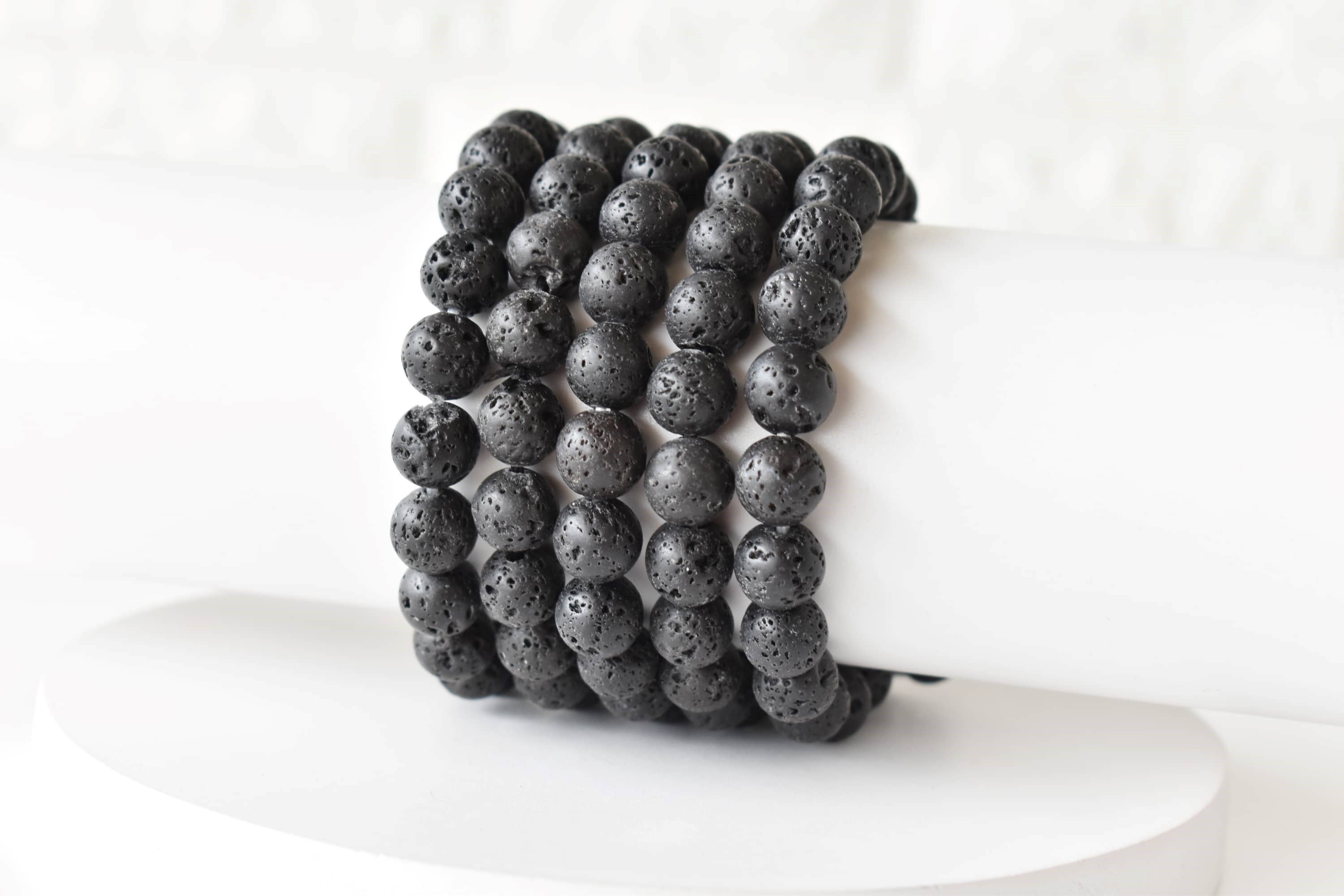 Lava Bracelet | Healing Gemstone Bracelet: 8mm