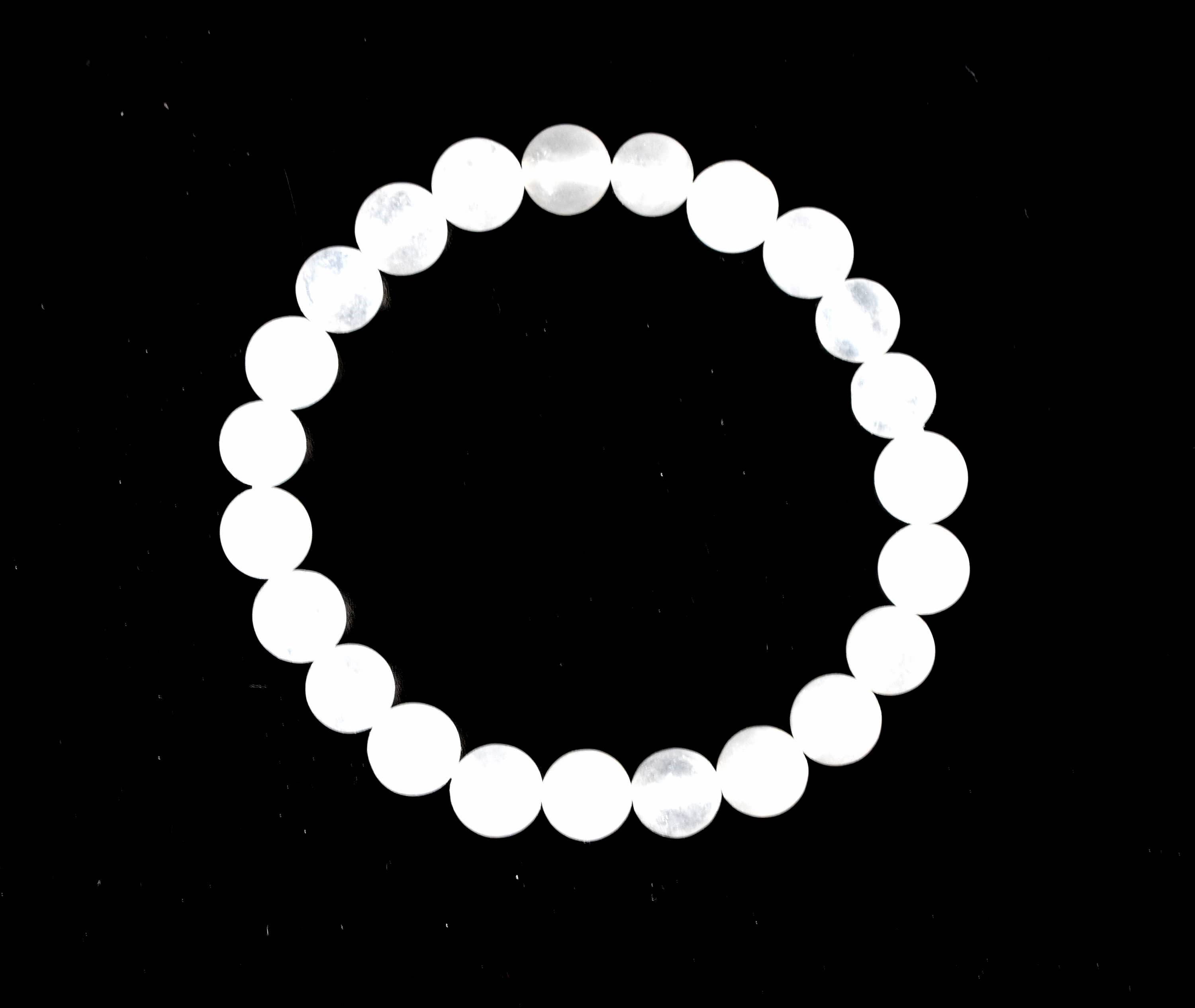 White Agate | Crystal Healing Bracelets: 6mm