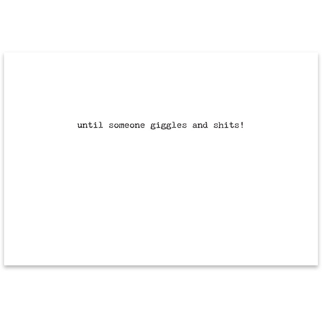 Giggles Greeting Card