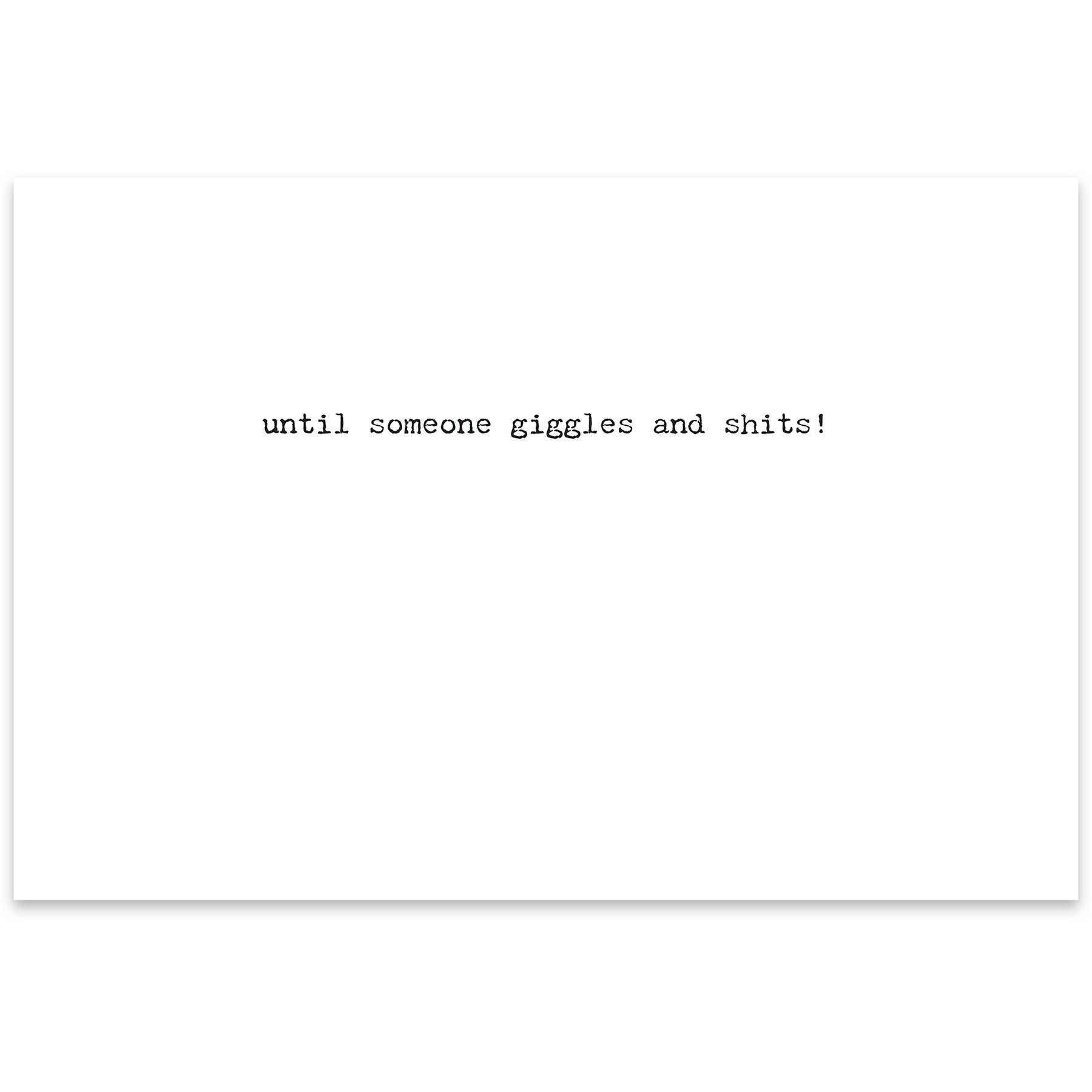 Giggles Greeting Card