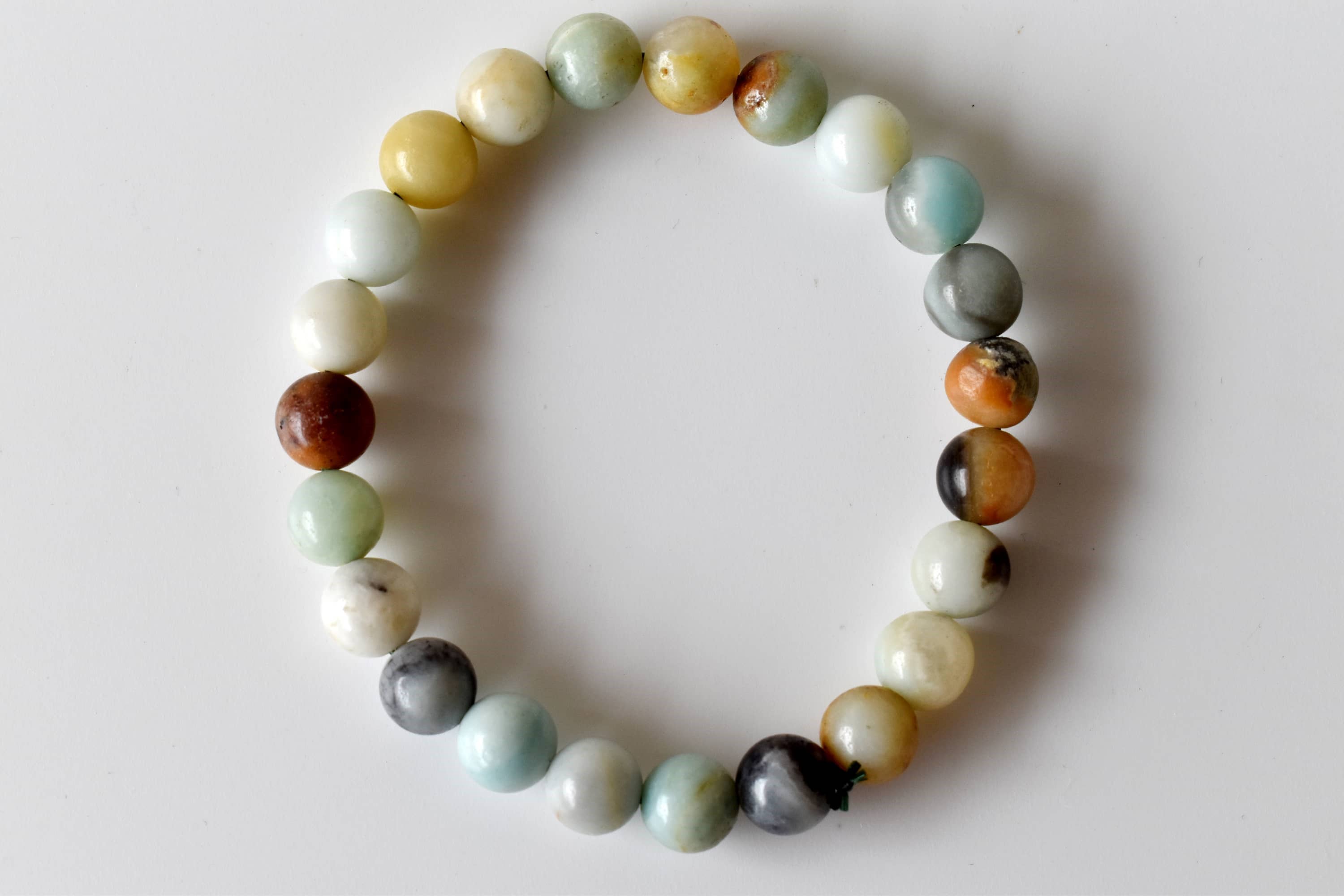 Multi Amazonite | Gemstone Bracelet: 6mm