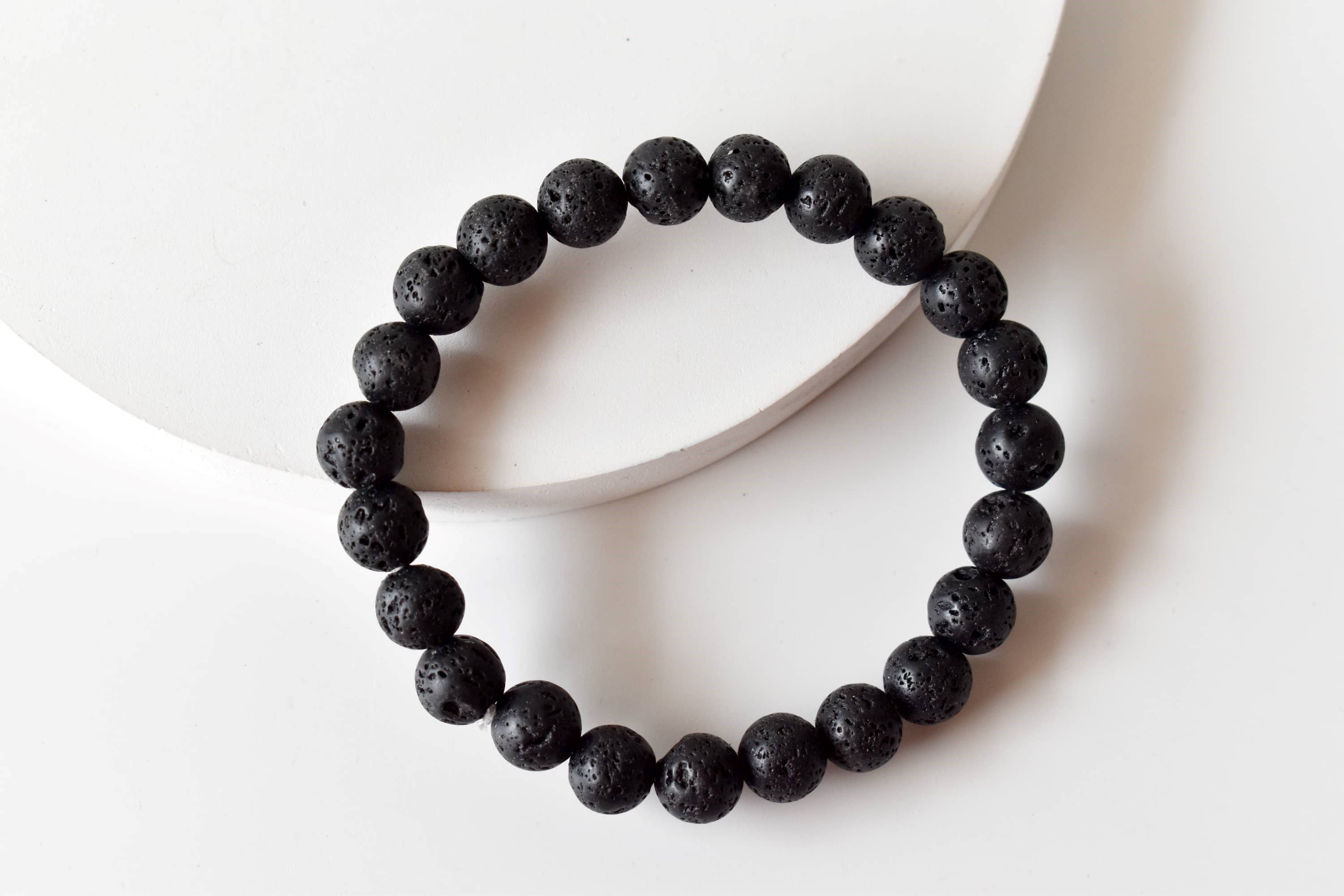 Lava Bracelet | Healing Gemstone Bracelet: 8mm
