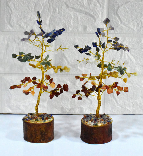 100 Chips Gemstone Tree | 7 Chakra | Healing Crystal Tree