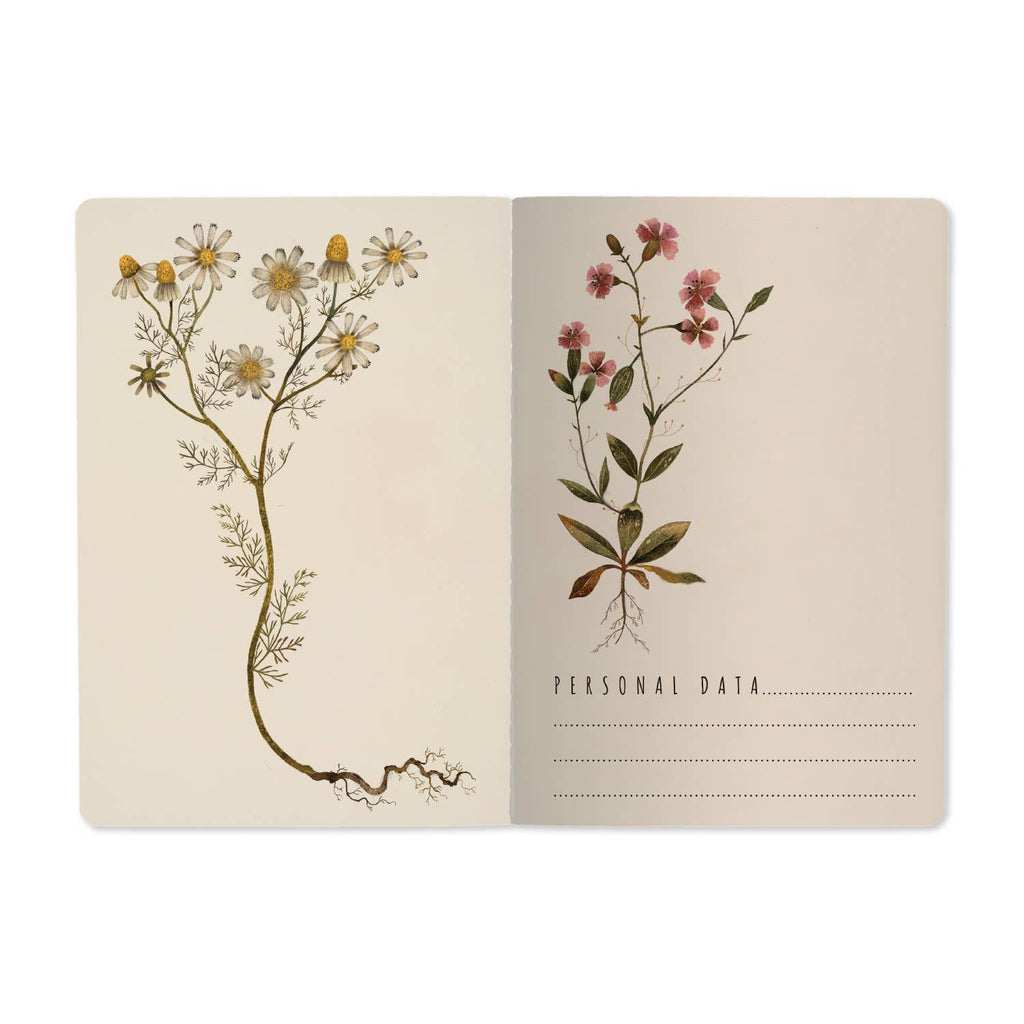 A5 Notebook - Violets and Greens 
