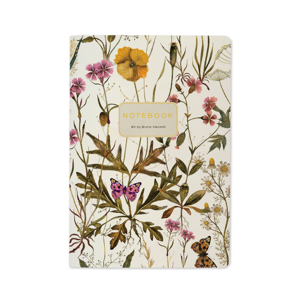 A5 Notebook - Violets and Greens 