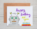 Robot Birthday Card
