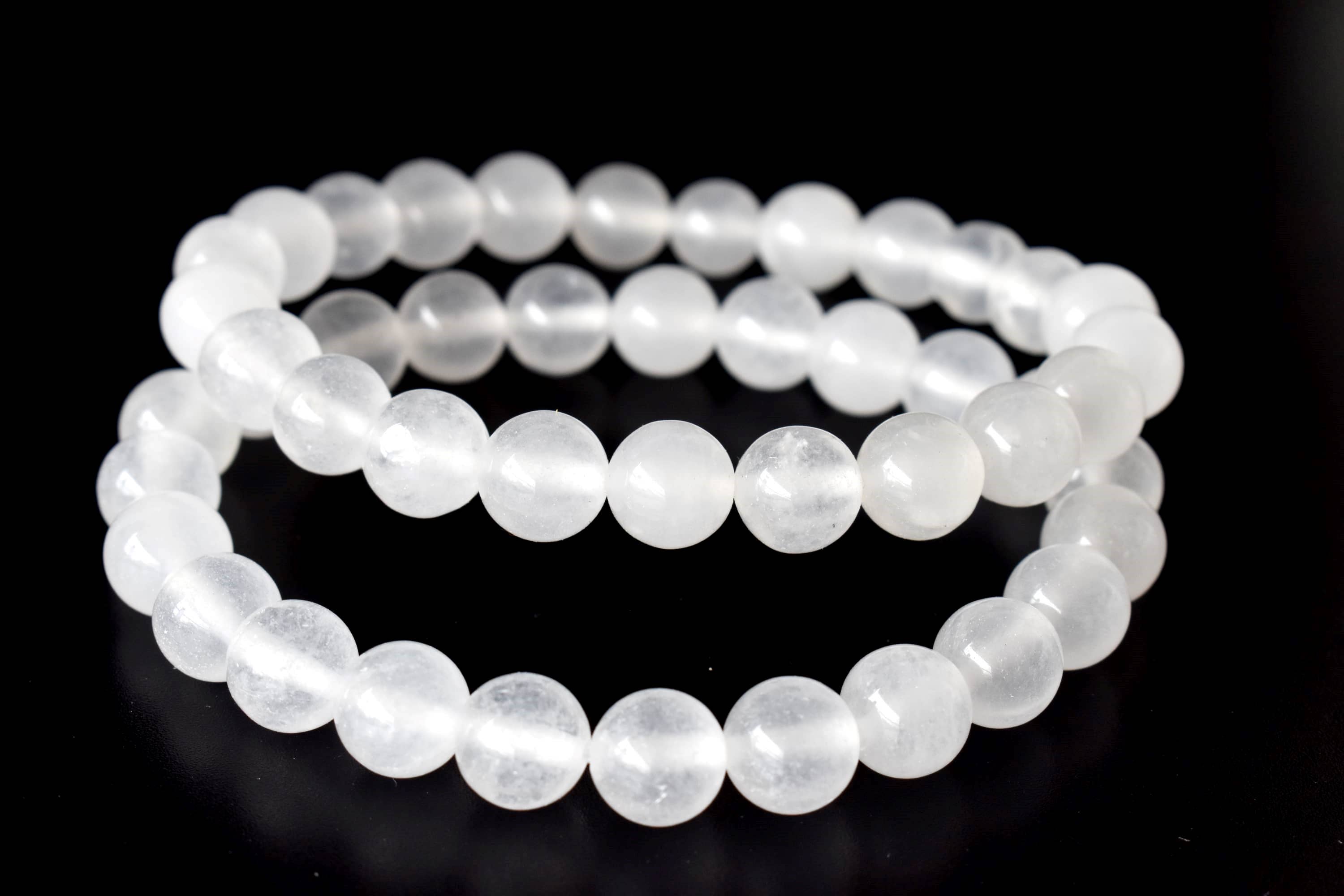 White Agate | Crystal Healing Bracelets: 6mm