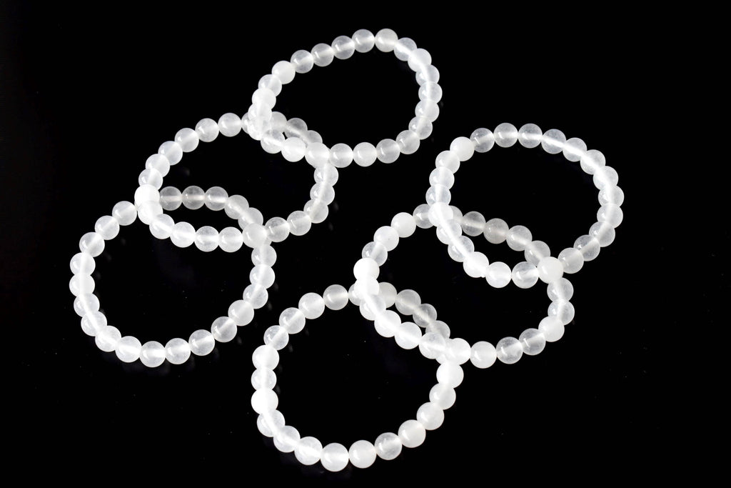 White Agate | Crystal Healing Bracelets: 6mm