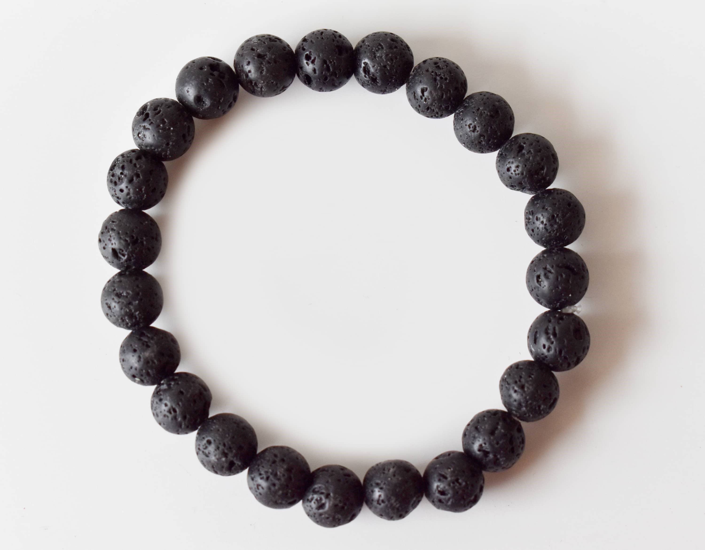 Lava Bracelet | Healing Gemstone Bracelet: 8mm