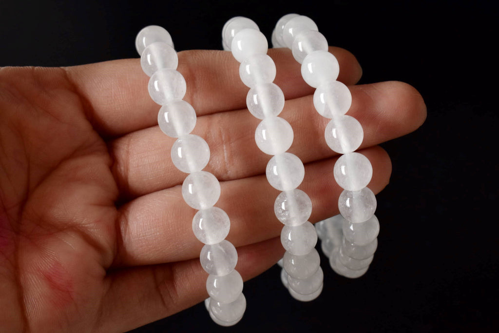 White Agate | Crystal Healing Bracelets: 6mm