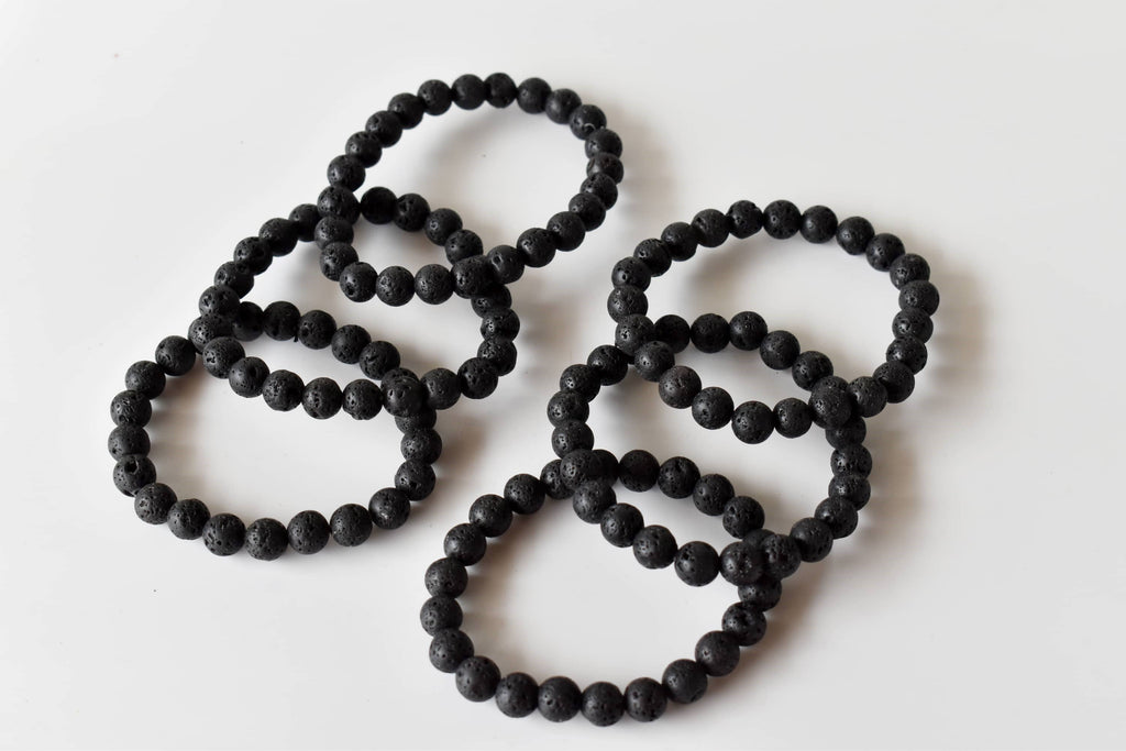 Lava Bracelet | Healing Gemstone Bracelet: 8mm