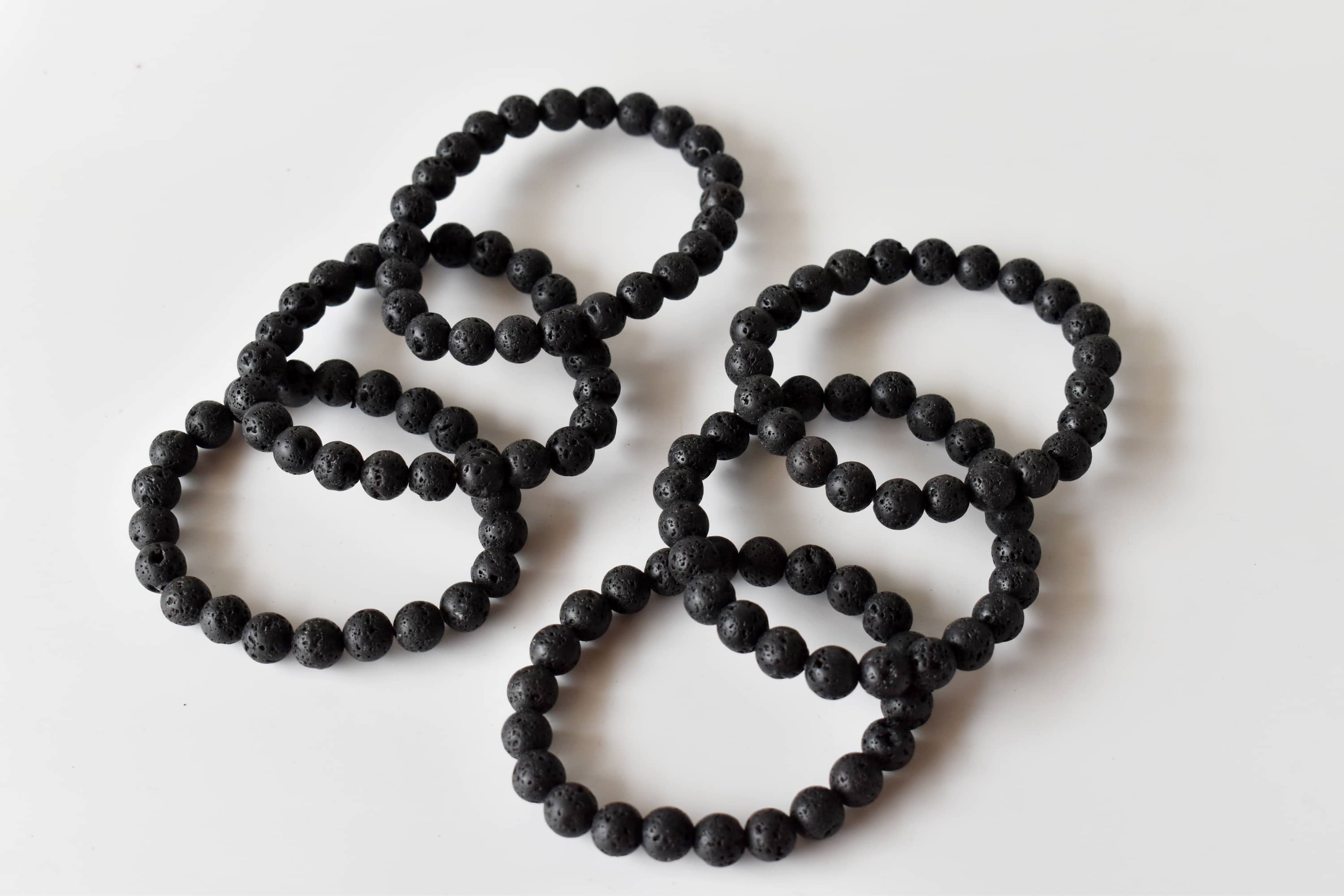 Lava Bracelet | Healing Gemstone Bracelet: 8mm