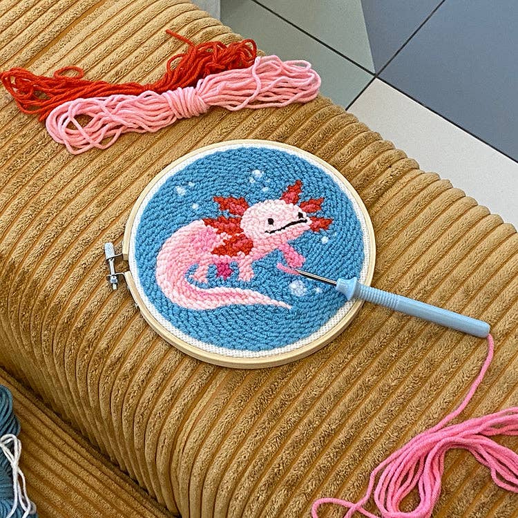 Axolotl Punch Needle